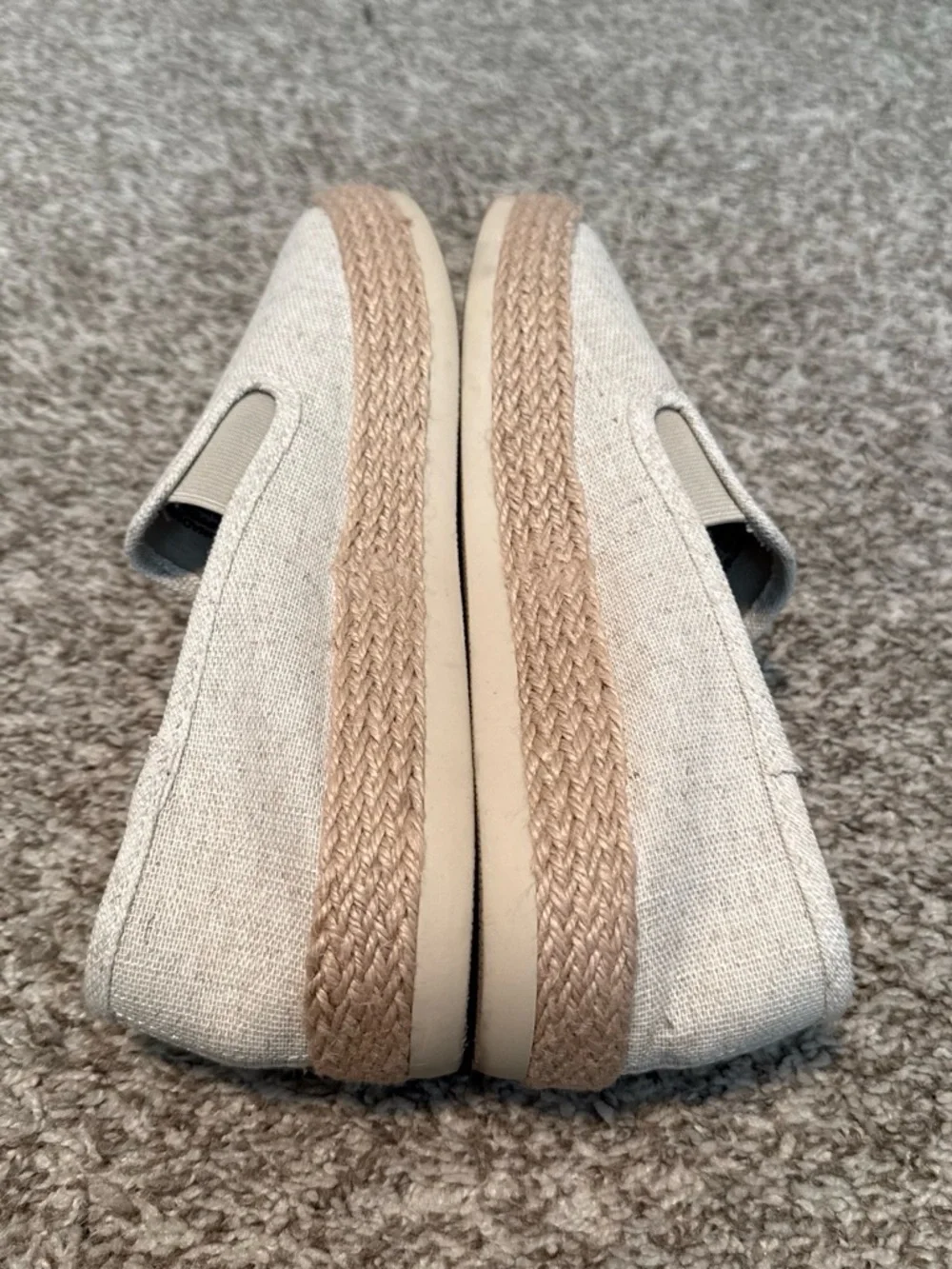 Esprit Beige Linen Slip-On Espadrilles - Women
